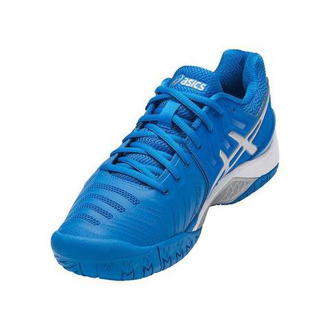 Asics Men's Gel-Resolution 7 Tennis Shoes - Blue/Silver/White - main image